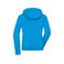 Chaqueta softshell con capucha mujer JN1145. Color blue/black.