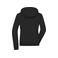 Chaqueta softshell con capucha mujer JN1145. Color black/black.