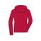 Chaqueta softshell con capucha mujer JN1145. Color red/black.