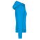 Chaqueta softshell con capucha mujer JN1145. Color blue/black.