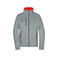 Chaqueta softshell mujer JN1147. Color dark/melange/red.
