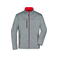 Chaqueta softshell hombre JN1148. Color dark/melange/red.