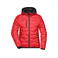 Chaqueta acolchada con capucha mujer JN1155. Color red/black.