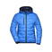 Chaqueta acolchada con capucha mujer JN1155. Color blue/navy.