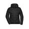 Chaqueta acolchada con capucha mujer JN1155. Color black/black.