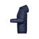 Chaqueta acolchada con capucha mujer JN1155. Color navy/silver.
