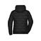 Chaqueta acolchada con capucha mujer JN1155. Color black/black.