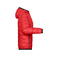 Chaqueta acolchada con capucha mujer JN1155. Color red/black.