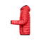 Chaqueta acolchada con capucha hombre JN1156. Color red/black.