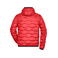 Chaqueta acolchada con capucha hombre JN1156. Color red/black.