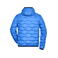 Chaqueta acolchada con capucha hombre JN1156. Color blue/navy.