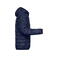 Chaqueta acolchada con capucha hombre JN1156. Color navy/silver.