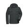 Chaqueta de invierno con capucha hombre JN1158. Color graphite.