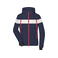Chaqueta impermeable mujer JN1173. Color navy/white.