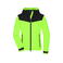 Chaqueta softshell reciclado mujer JN1179. Color bright/green/black.