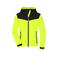 Chaqueta softshell reciclado mujer JN1179. Color bright yellow/black.