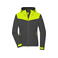 Chaqueta softshell reciclado mujer JN1179. Color carbon/bright yellow/carbon.