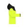 Chaqueta softshell reciclado mujer JN1179. Color bright yellow/black.