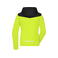 Chaqueta softshell reciclado mujer JN1179. Color bright yellow/black.