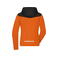 Chaqueta softshell reciclado mujer JN1179. Color neon orange/black.