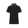 Polo mujer JN1305. Color black/white/lime/green.