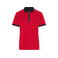 Polo técnico con cremallera mujer JN1307. Color light/red/black.