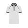 Polo técnico con cremallera hombre JN1308. Color white/black.