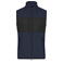 Chaleco polar en tejido mixto reciclado hombre JN1310. Color navy/black.