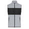 Chaleco polar en tejido mixto reciclado hombre JN1310. Color light melange/black.