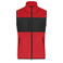 Chaleco polar en tejido mixto reciclado hombre JN1310. Color red/black.