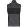 Chaleco polar en tejido mixto reciclado hombre JN1310. Color carbon/black.