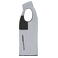 Chaleco polar en tejido mixto reciclado hombre JN1310. Color light melange/black.