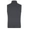 Chaleco polar en tejido mixto reciclado hombre JN1310. Color carbon/black.