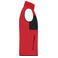 Chaleco polar en tejido mixto reciclado hombre JN1310. Color red/black.