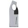 Chaleco polar en tejido mixto reciclado hombre JN1310. Color light melange/black.
