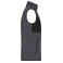 Chaleco polar en tejido mixto reciclado hombre JN1310. Color carbon/black.
