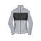 Chaqueta polar en tejido mixto reciclado mujer JN1311. Color light melange/black.