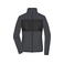 Chaqueta polar en tejido mixto reciclado mujer JN1311. Color carbon/black.