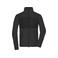 Chaqueta polar en tejido mixto reciclado hombre JN1312. Color black/black.