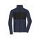 Chaqueta polar en tejido mixto reciclado hombre JN1312. Color navy/black.