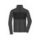 Chaqueta polar en tejido mixto reciclado hombre JN1312. Color dark/melange/black.