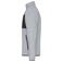 Chaqueta polar en tejido mixto reciclado hombre JN1312. Color light melange/black.