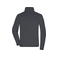 Chaqueta polar en tejido mixto reciclado hombre JN1312. Color carbon/black.