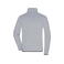 Chaqueta polar en tejido mixto reciclado hombre JN1312. Color light melange/black.