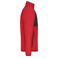 Chaqueta polar en tejido mixto reciclado hombre JN1312. Color red/black.