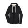Sudadera con capucha y cremallera sostenible mujer JN1319. Color black/nature.