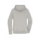 Sudadera con capucha y cremallera sostenible mujer JN1319. Color light melange/nature.
