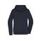 Sudadera con capucha y cremallera sostenible mujer JN1319. Color navy/nature.