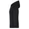 Sudadera con capucha y cremallera sostenible mujer JN1319. Color black/nature.