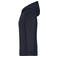 Sudadera con capucha y cremallera sostenible mujer JN1319. Color navy/nature.